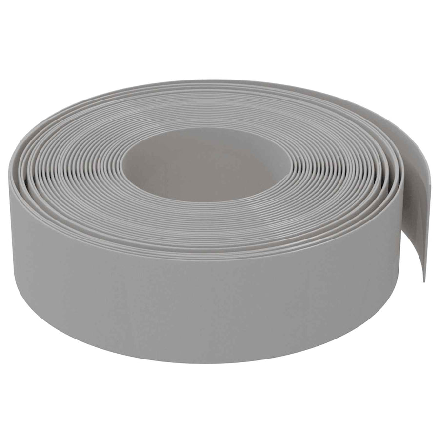 Tuinkanten 25 m 15 cm PE Grijs