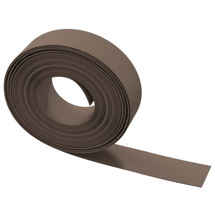 Tuinkanten 25 m 15 cm PE Bruin