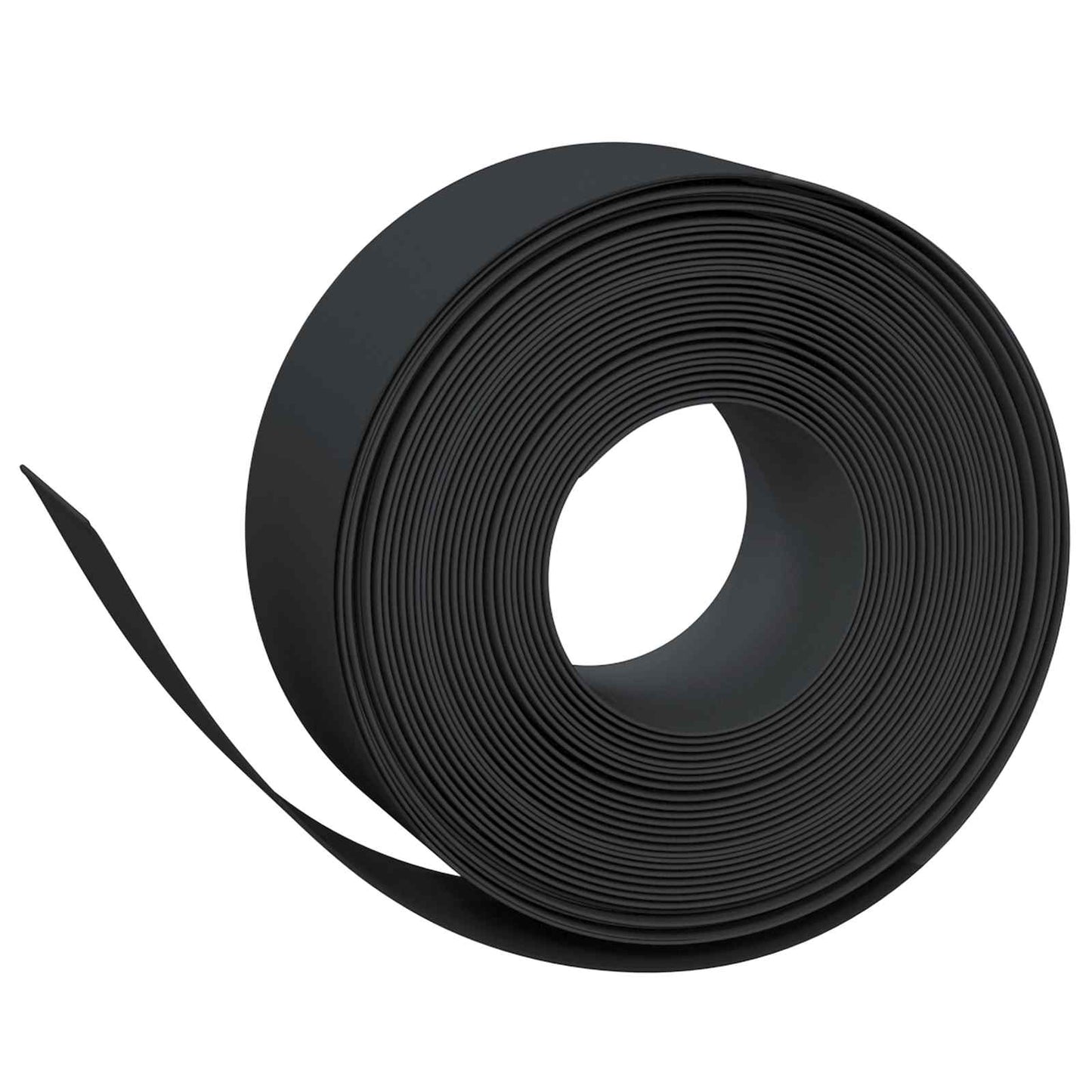 Gazonrand 25 m 20 cm PE Zwart
