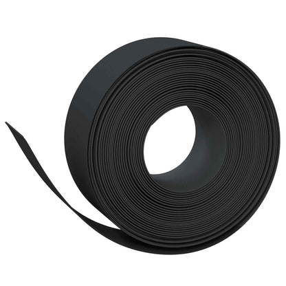 Gazonrand 25 m 20 cm PE Zwart