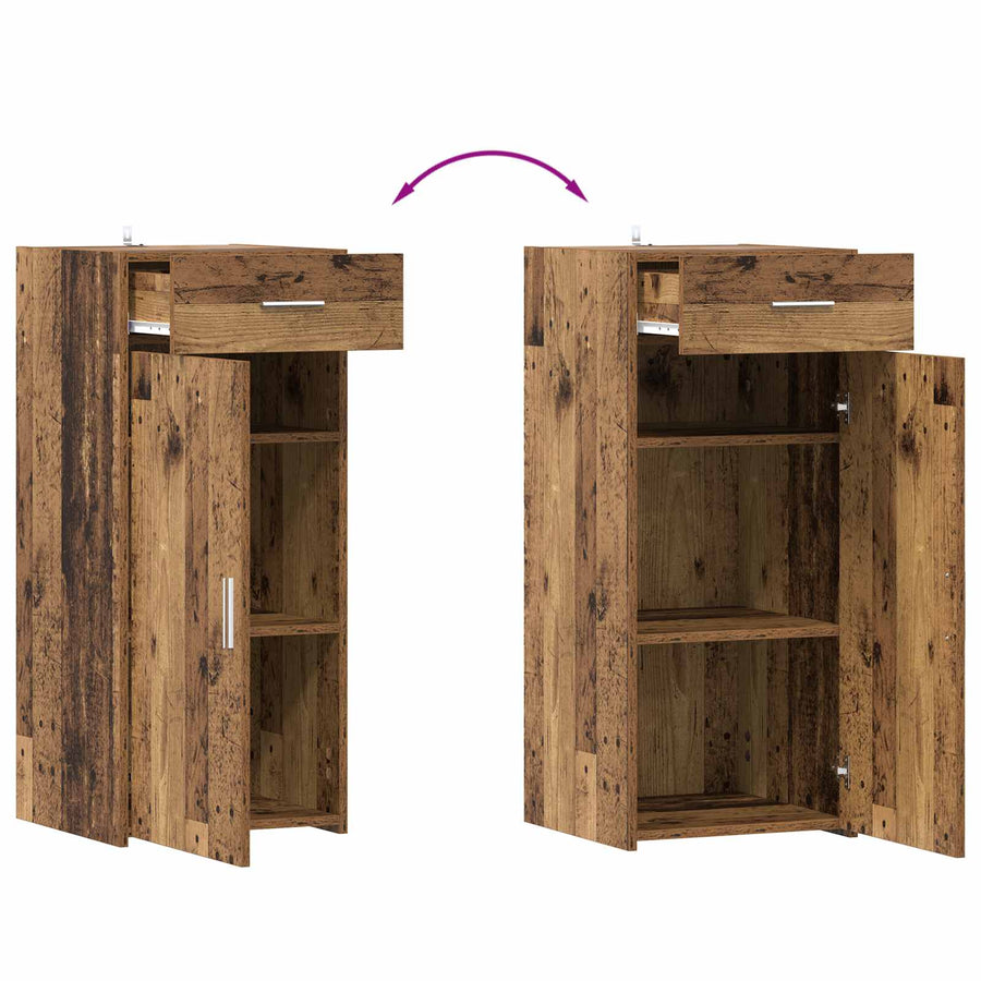 Opbergkast Oud Hout 40 x 42,5 x 93 cm Bewerkt hout