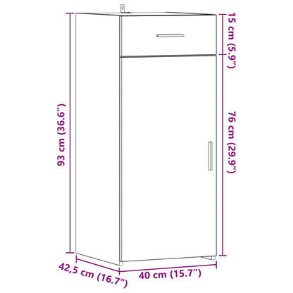 Opbergkast Oud Hout 40 x 42,5 x 93 cm Bewerkt hout
