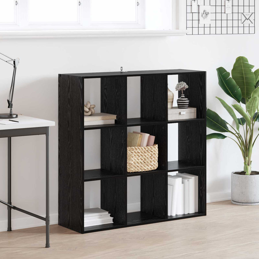 Boekenkast Zwart eiken 102 x 32 x 102 cm