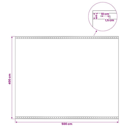 Zeil met Oogjes Groen 4 x 5 m 260 gsm PE