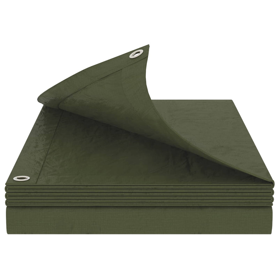 Zeil met Oogjes Groen 4 x 4 m 90 gsm PE