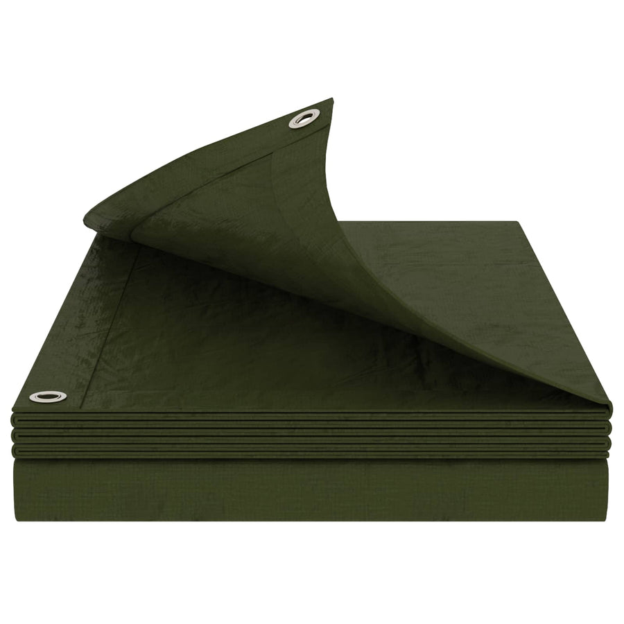 Zeil met Oogjes Groen 6 x 10 m 260 gsm PE