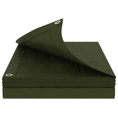 Zeil met Oogjes Groen 6 x 12 m 260 gsm PE