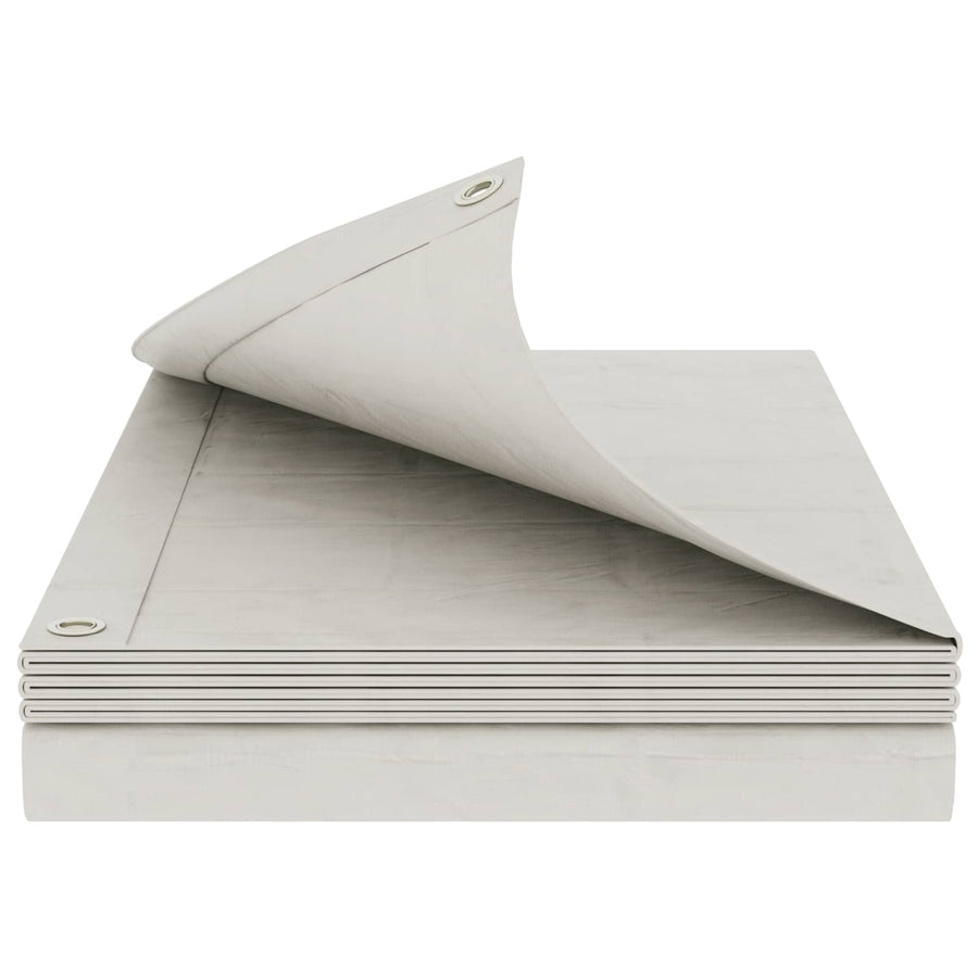 Zeil met Oogjes Wit 6 x 12 m 90 gsm PE