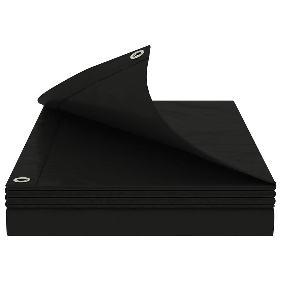 Zeil met Oogjes Antraciet Grijs 8 x 8 m 260 gsm PE