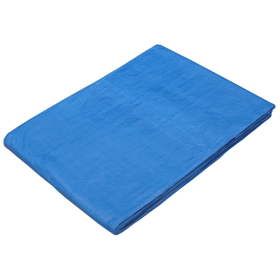 Zeil met Oogjes Blauw 2 x 3 m 90 gsm PE