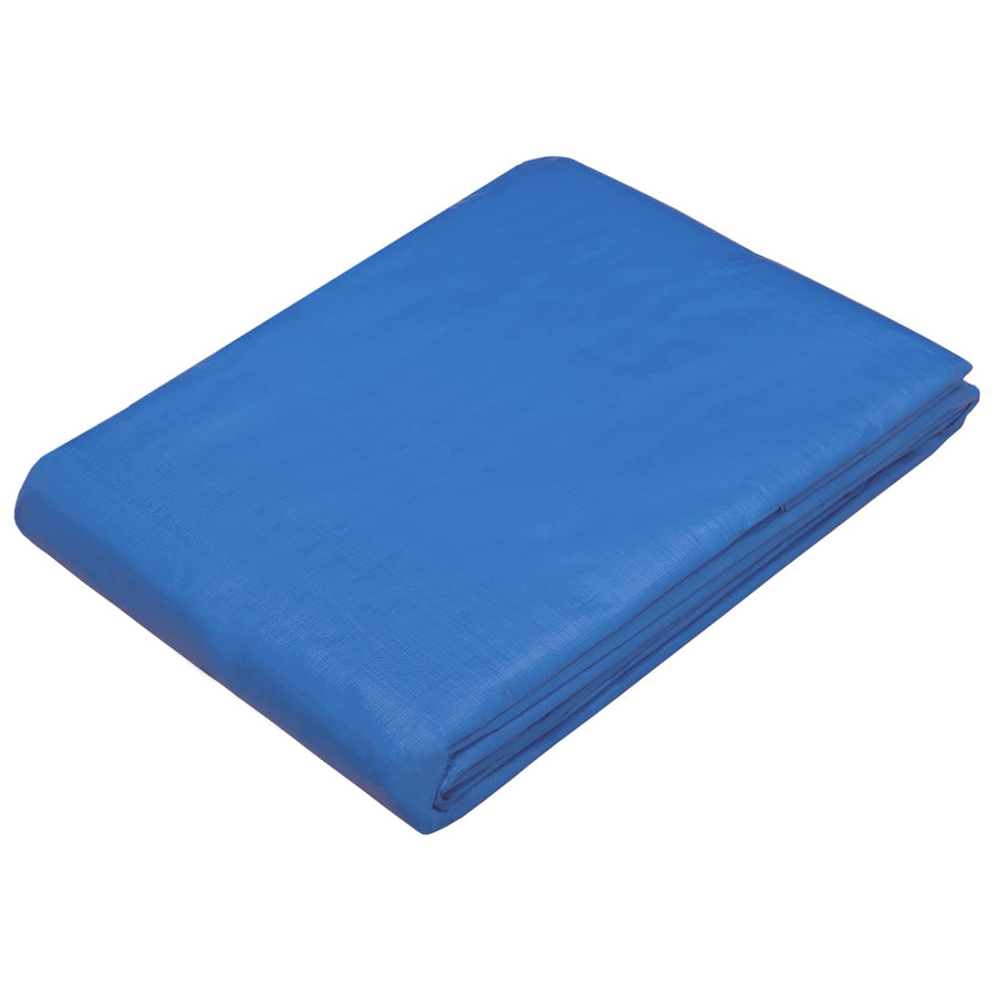 Zeil met Oogjes Blauw 3 x 4 m 180 gsm PE