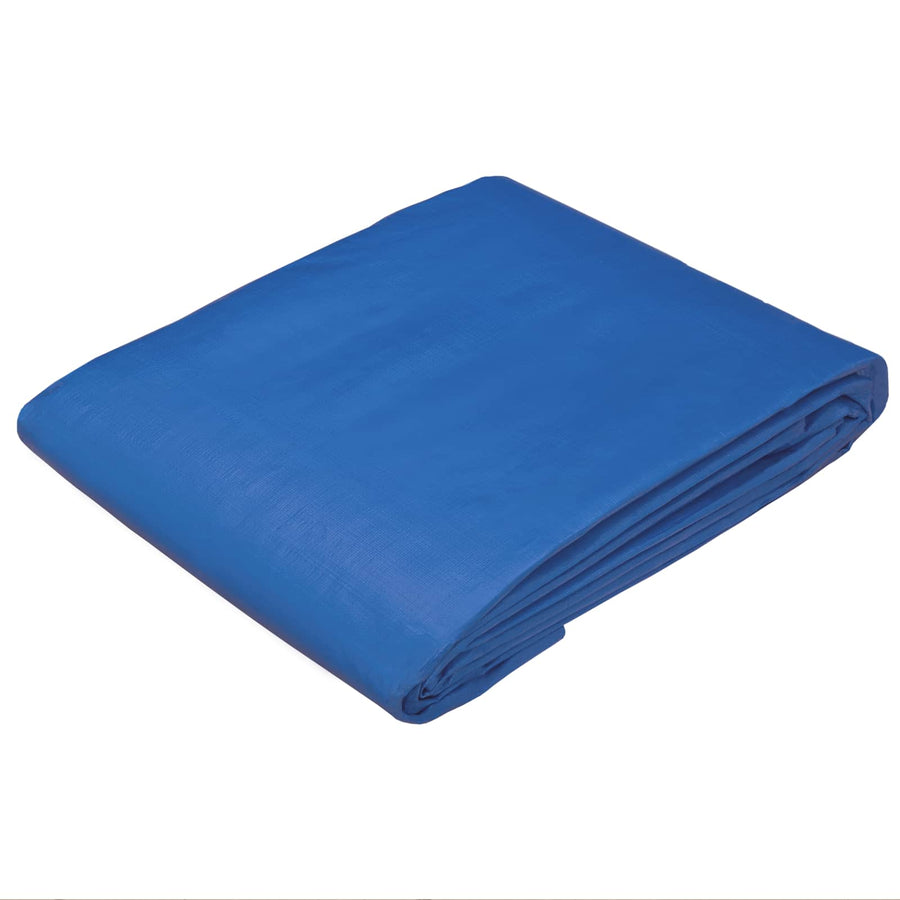 Zeil met Oogjes Blauw 4 x 5 m 260 gsm PE