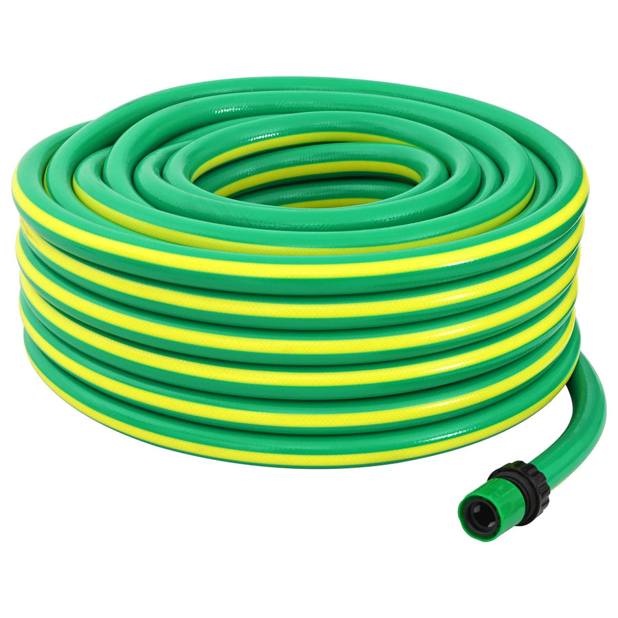 Tuinslang 5-Lags Groen en Geel 1 / 2'' 50 m PVC