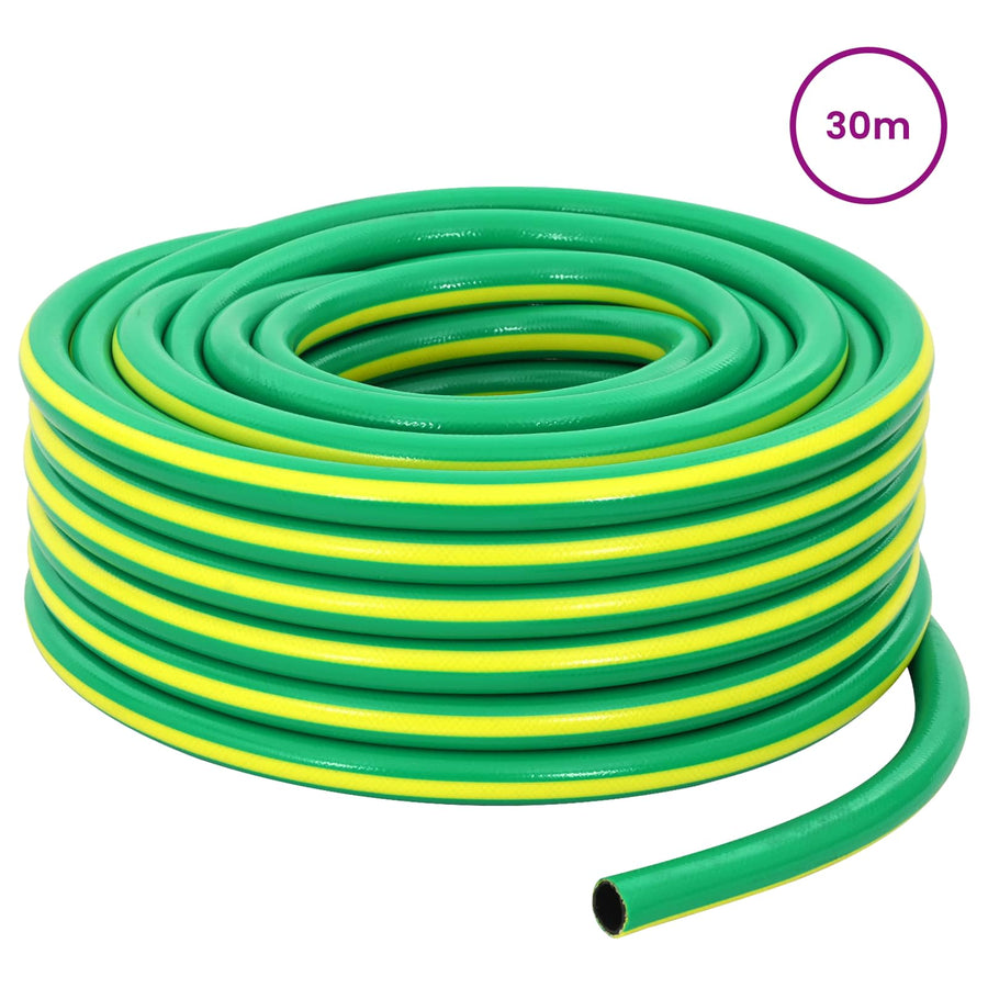 Tuinslang 5-Lags Groen en Geel 3 / 4'' 30 m PVC