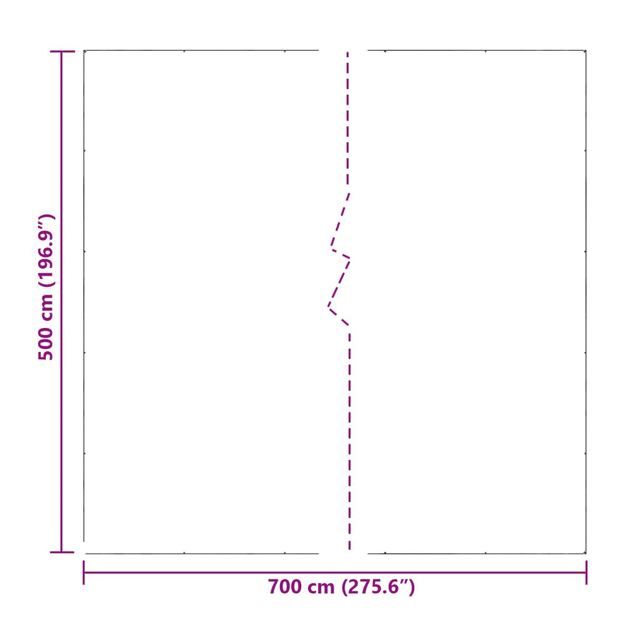Zeildoek Doorzichtig 7 x 5 m PE