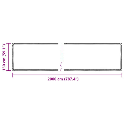 Zeildoek Doorzichtig 20 x 1,5 m PE