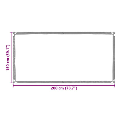 Zeildoek Doorzichtig 2 x 1,5 m PE
