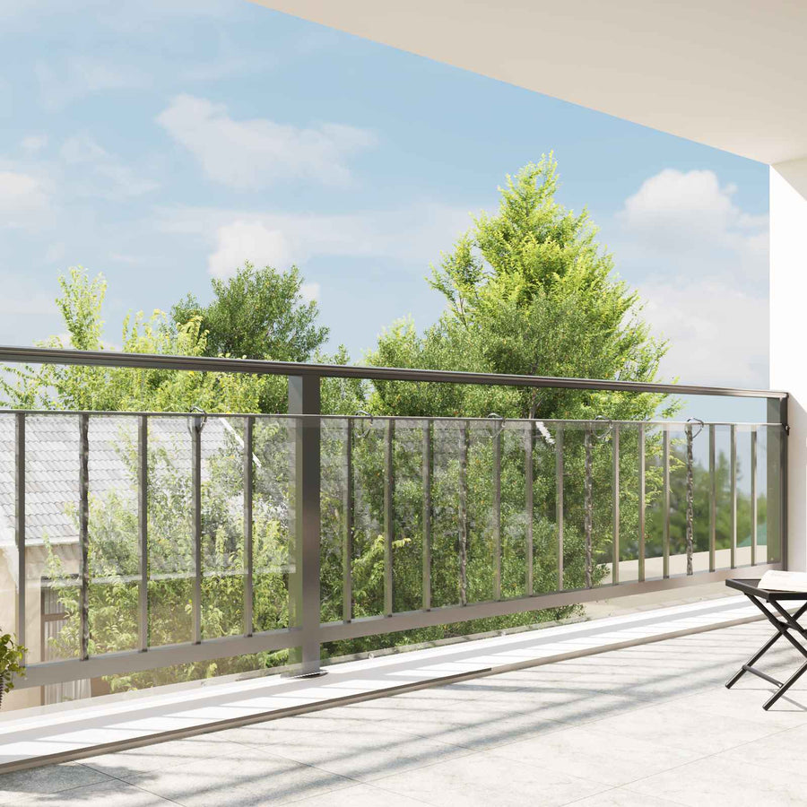 Zeildoek 350 gsm Doorzichtig 20 x 1,5 m PVC
