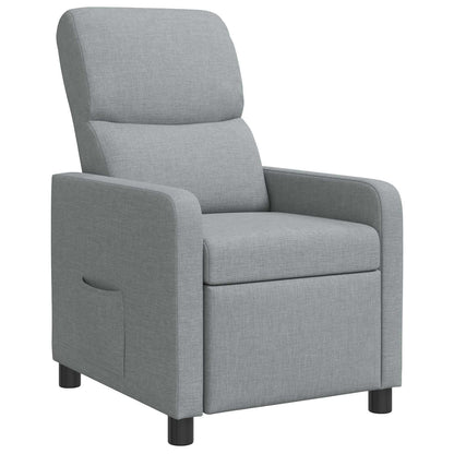 Relaxfauteuil Lichtgrijs Stof