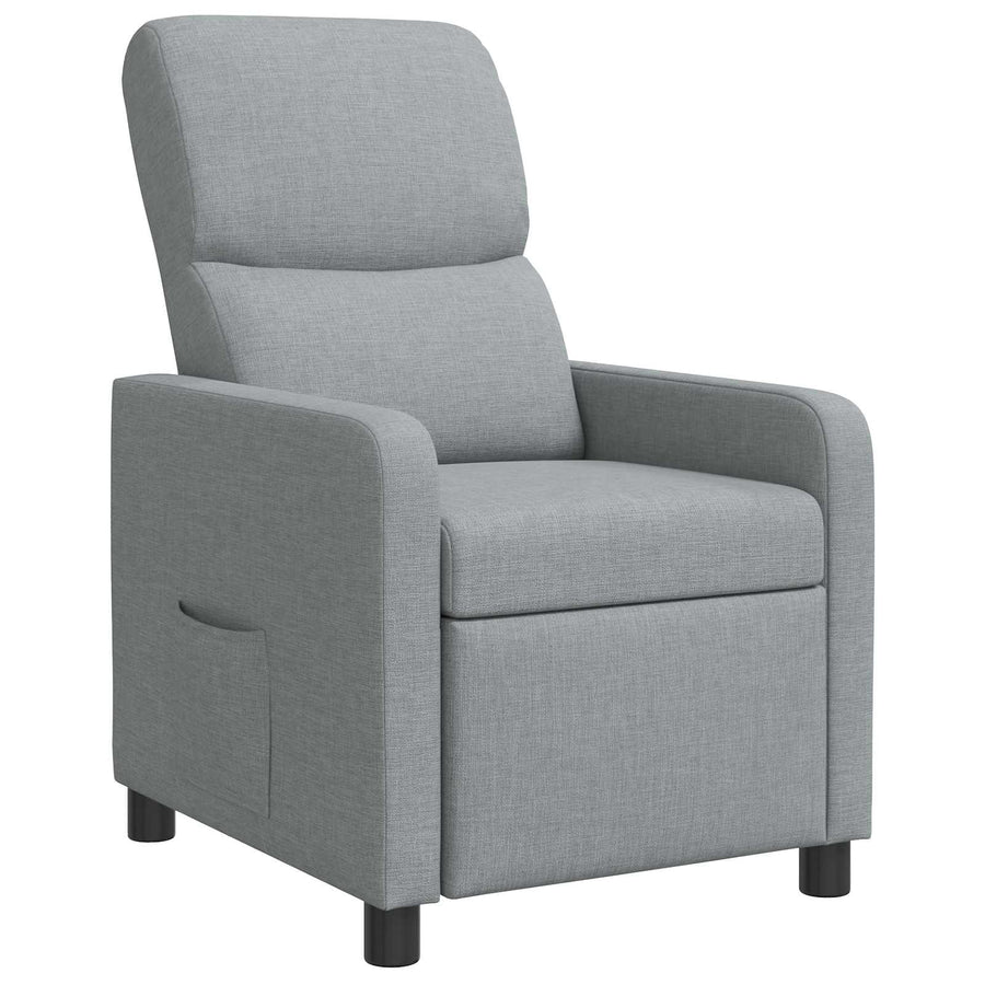 Relaxfauteuil Lichtgrijs Stof