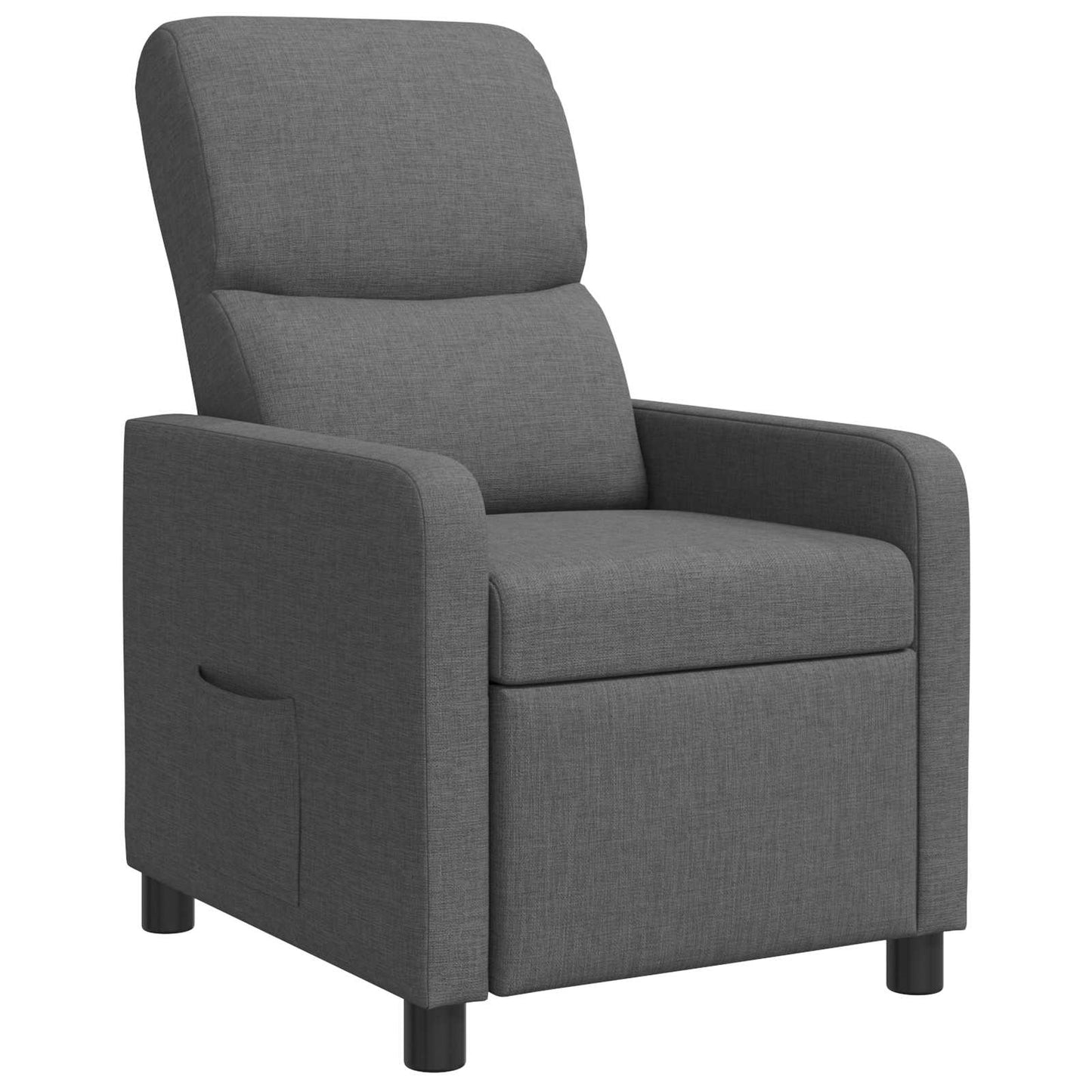 Relaxfauteuil Donkergrijs Stof