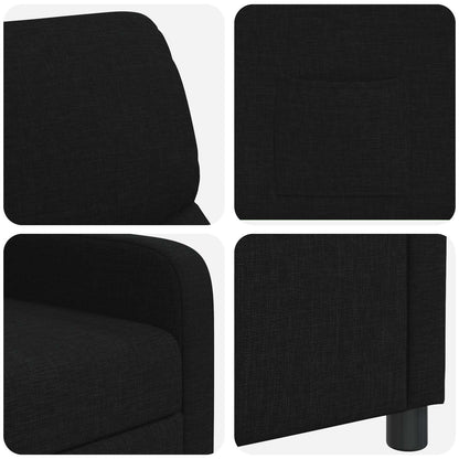 Relaxfauteuil Zwart Stof