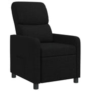 Relaxfauteuil zwart stof verstelbaar massage 66x95x100 cm