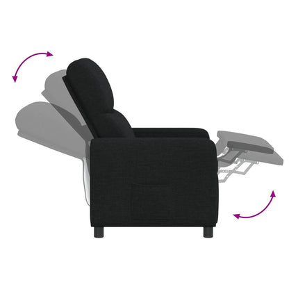 Relaxfauteuil Zwart Stof