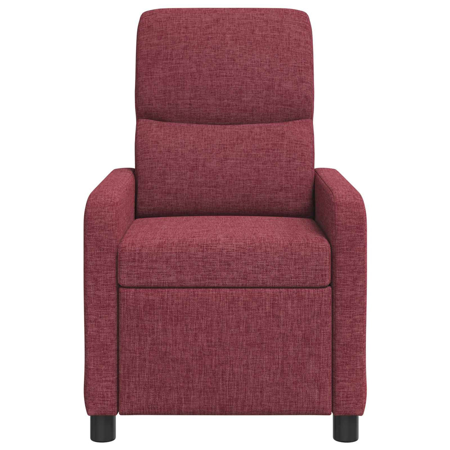 Relaxfauteuil Wijnrood Stof