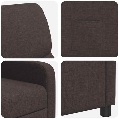 Relaxfauteuil Donkerbruin Stof