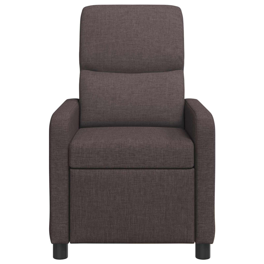 Relaxfauteuil Donkerbruin Stof