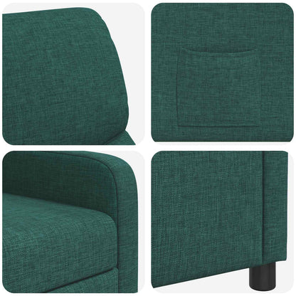 Relaxfauteuil Donkergroen Stof