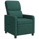 Relaxfauteuil donkergroen stof