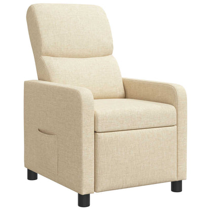 Relaxfauteuil Crèmekleurig Stof