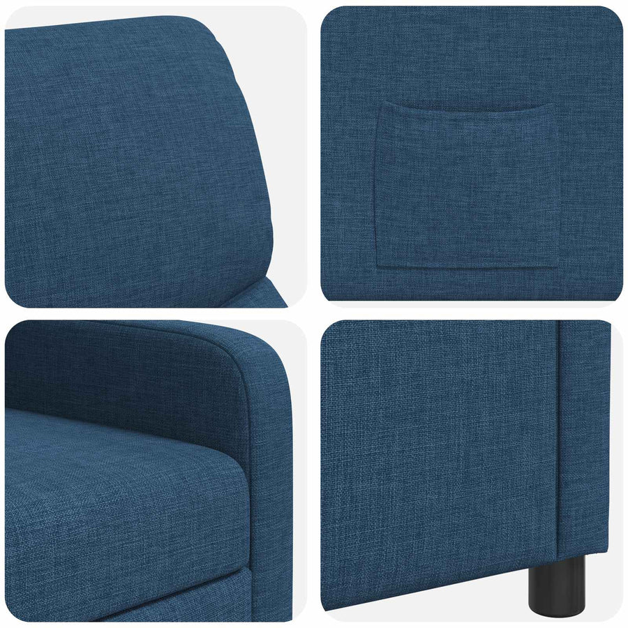 Relaxfauteuil Blauw Stof