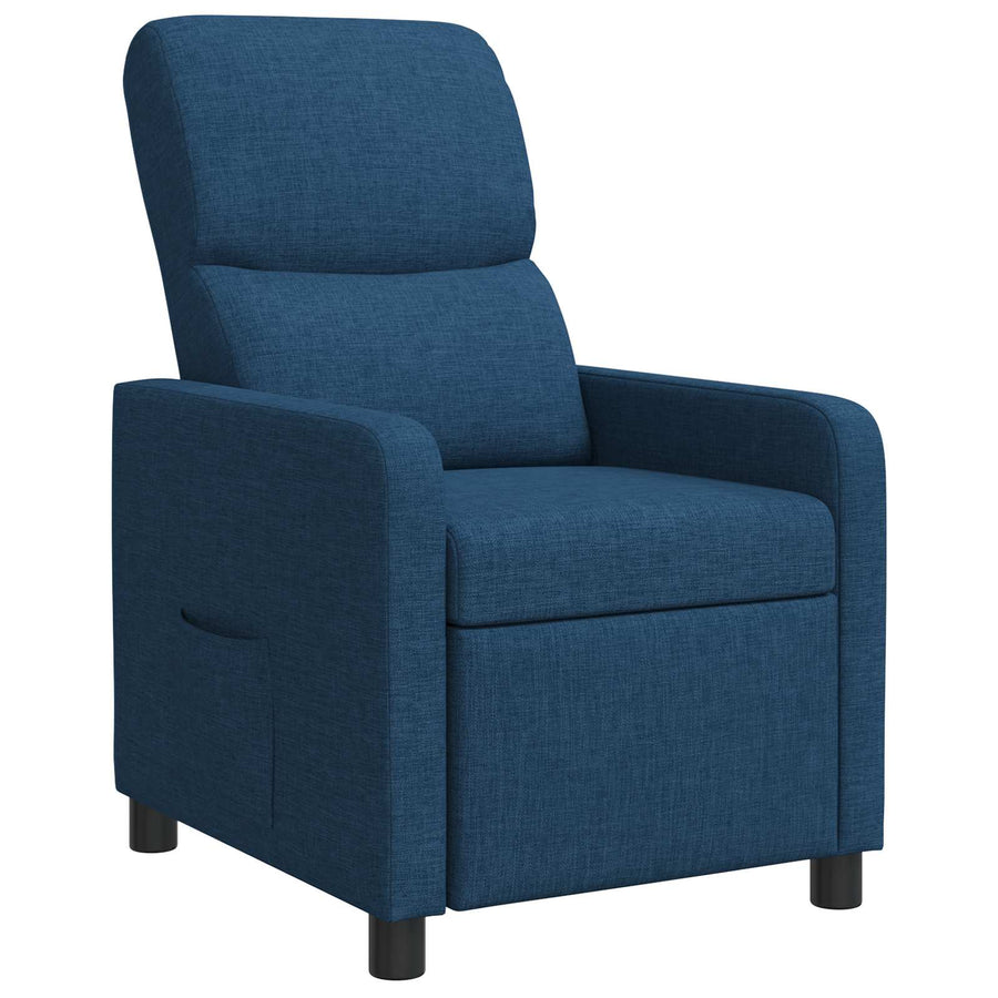 Relaxfauteuil Blauw Stof