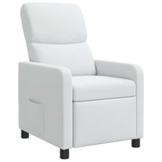 Relaxfauteuil wit stof 66x95x100 cm