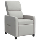 Relaxfauteuil stof wolkengrijs 66x95x100 cm