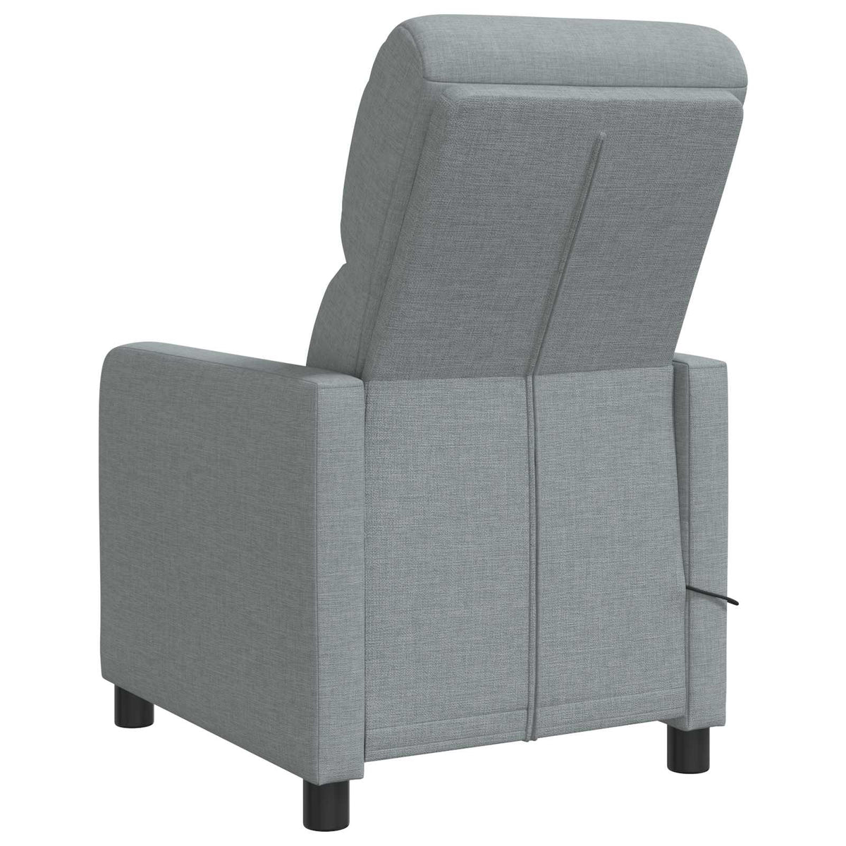 Massage Recliner Lichtgrijs Stof