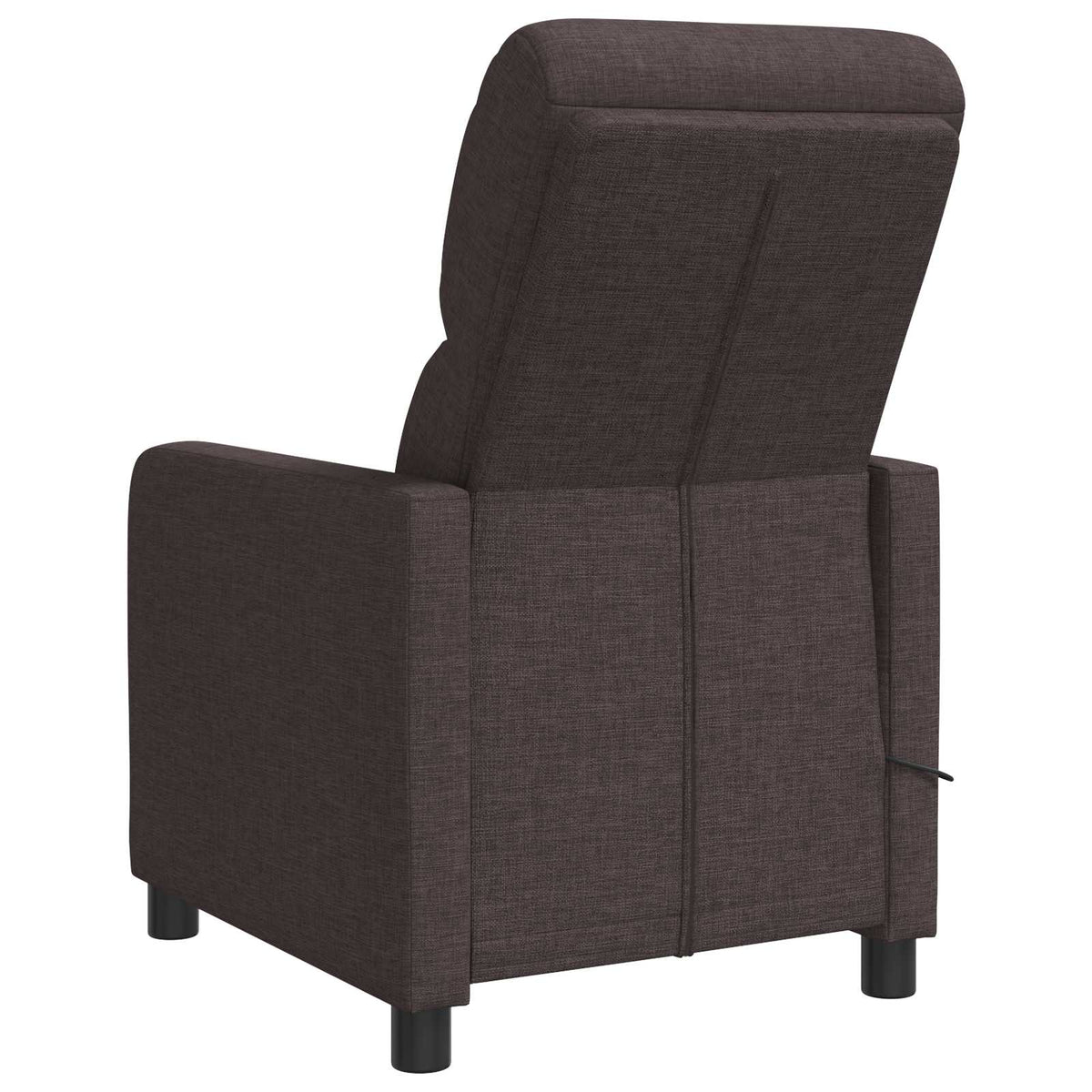 Massage Recliner Donkerbruin Stof