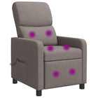 Relaxfauteuil massage taupe