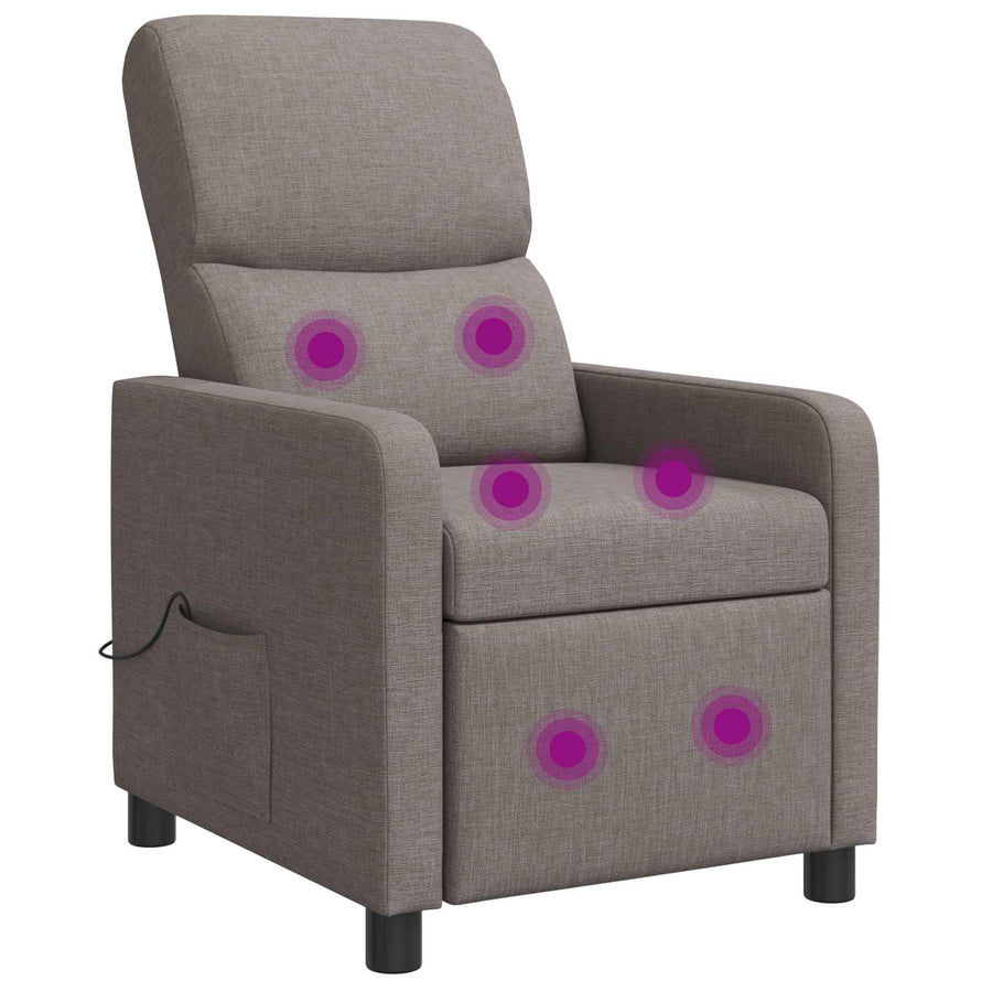 Massage Recliner Taupe