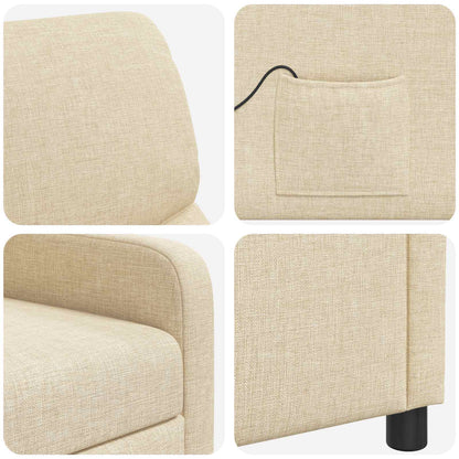 Relaxfauteuil Crèmekleurig Stof