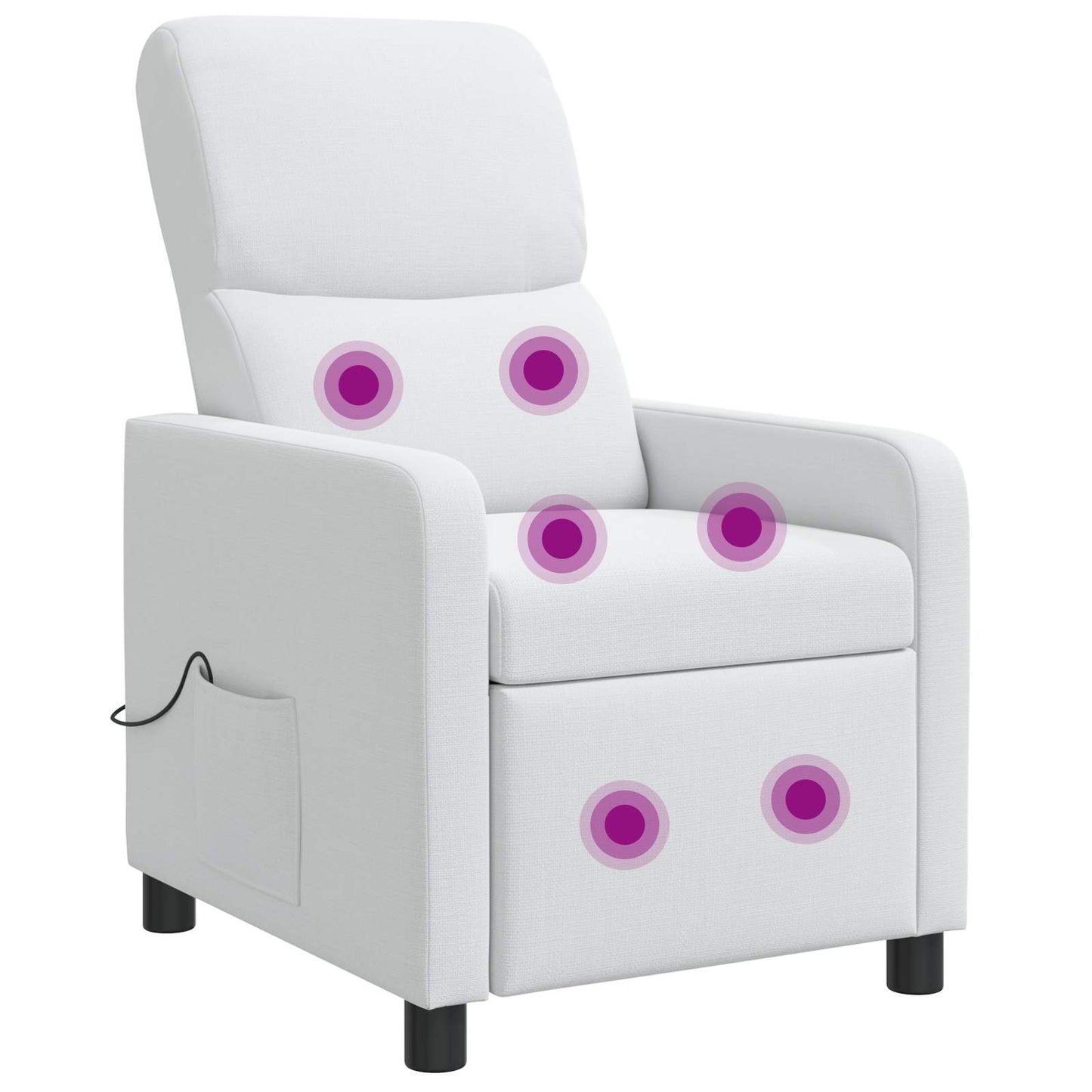 Relaxfauteuil Wit Stof