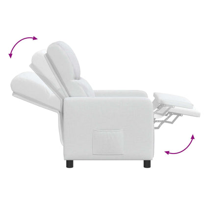 Relaxfauteuil Wit Stof