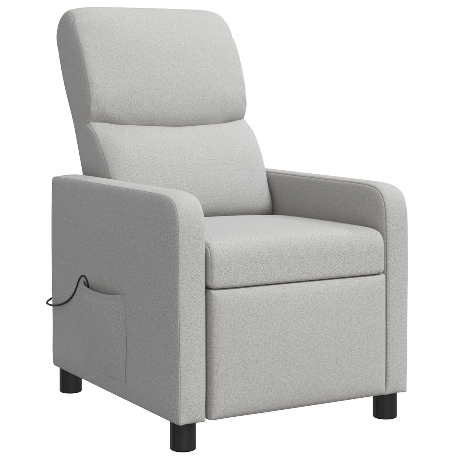 Massage Recliner Wolkengrijs Stof Wolkengrijze stof
