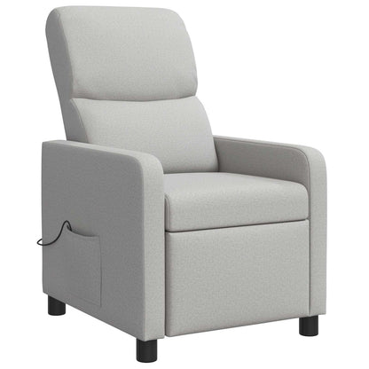 Massage Recliner Wolkengrijs Stof Wolkengrijze stof