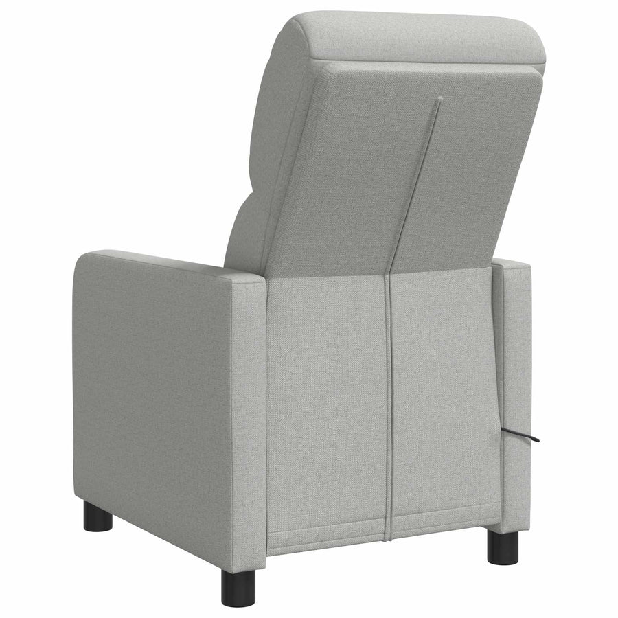 Massage Recliner Wolkengrijs Stof Wolkengrijze stof