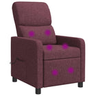 Relaxfauteuil paars stof 66x95x100 cm