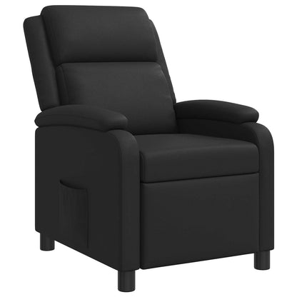Relaxfauteuil Zwart Kunstleer